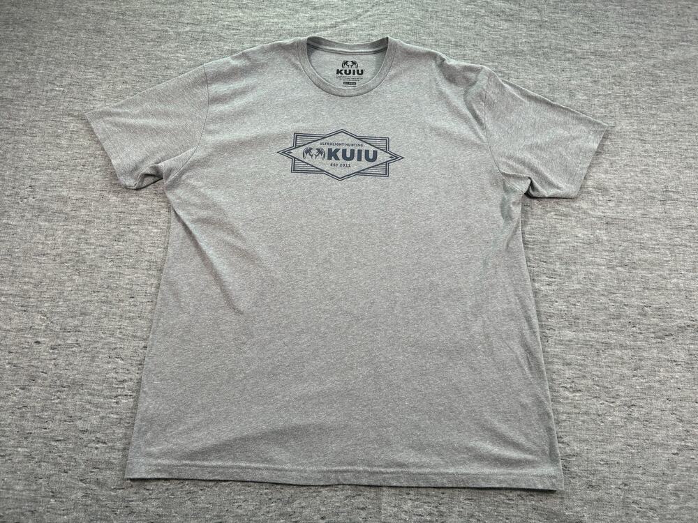 KUIU Shirt Mens XXL Gray Ultralight Hunting Outdoor Short Sleeve Crewneck